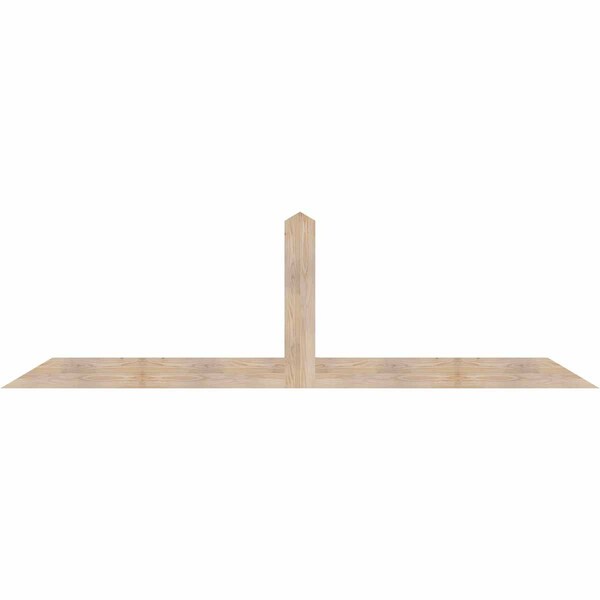 Ekena Millwork Portland Smooth Timber Gable Bracket, Douglas Fir, 108"W x 31 1/2"H x 1 1/2"D x 5 1/2"F, 7/12 Pitch GBW108X31X0206POR00SDF - main